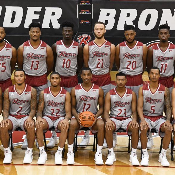 Rider men's basketball team photo 2018-19