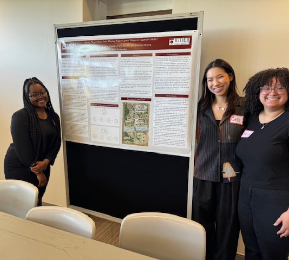 Students presenting at Showcase in Psychology