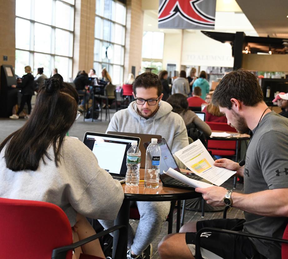 students studying in SRC